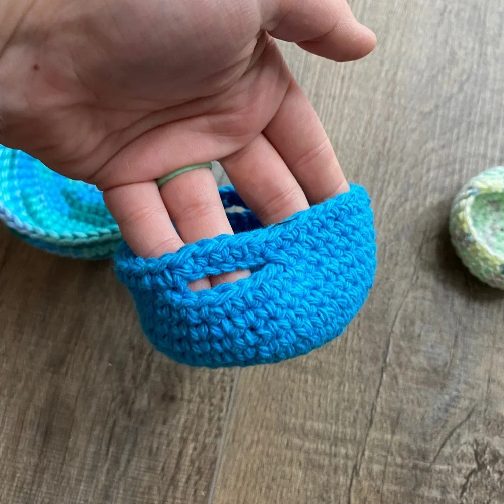 Handmade crochet nesting